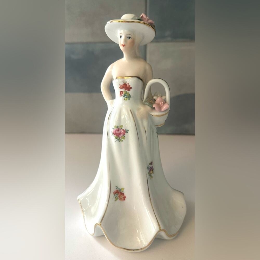 Vintage KPM Germany woman ceramic figurine